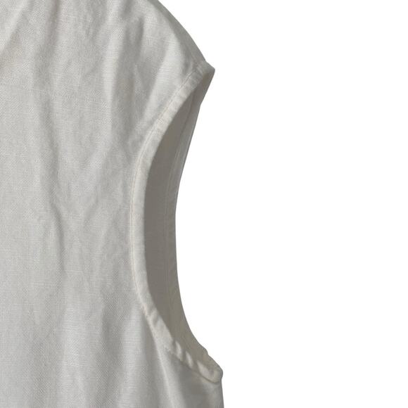 Holding Horses Anthropologie White Linen Fruit Salad Dress size small - Picture 7 of 13